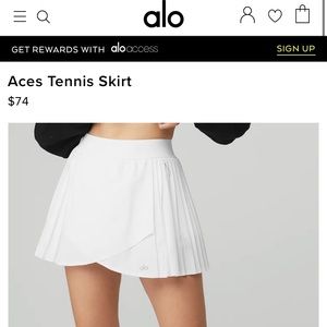 ALO Yoga- Aces Tennis Skirt